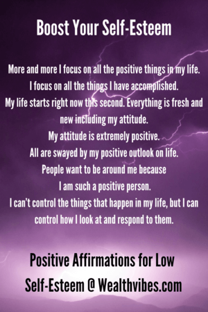 positive affirmations for low self-esteem boost self-esteem