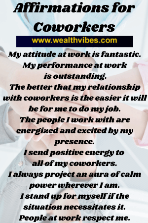 affirmations for coworkers and fellow employees