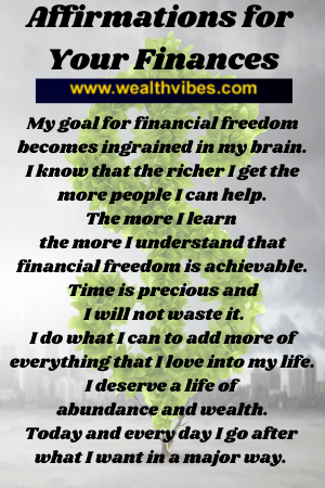 affirmations for finances