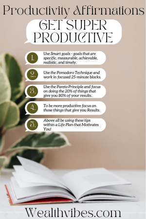 productivity affirmations list
